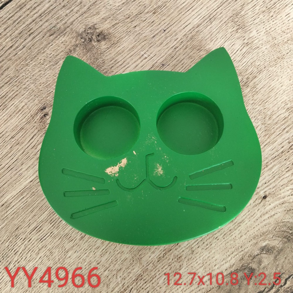 YY4966 Kedi Yüzü Mumluk Silikon Kalıp • El Yapımı Sevimli Dekoratif Ürün ve Hediye Seçeneği! YY4966 Kedi Yüzü Mumluk Silikon Kalıp • El Yapımı Sevimli Dekoratif Ürün ve Hediye Seçeneği!